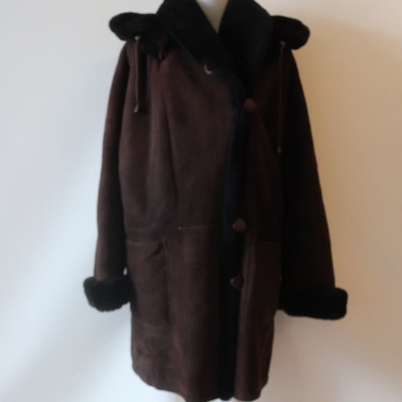 RAFEL BROTHERS Jackets & Blazers - RAFEL BROTHERS NEW YORK HOOD SHEARLING COAT XS *